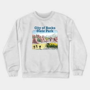 City of Rocks State Park, New Mexico Crewneck Sweatshirt